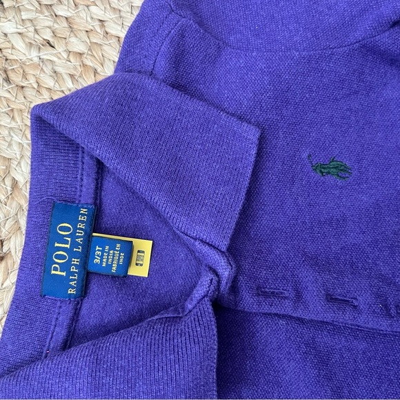 Polo Ralph Lauren Girls dress purple 3T - Picture 2 of 3